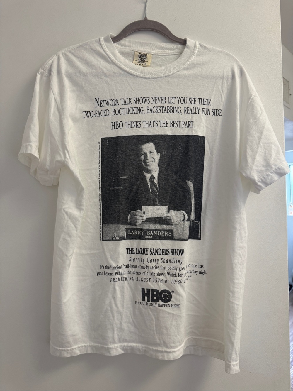 The Larry Sanders Show White Graphic Tee